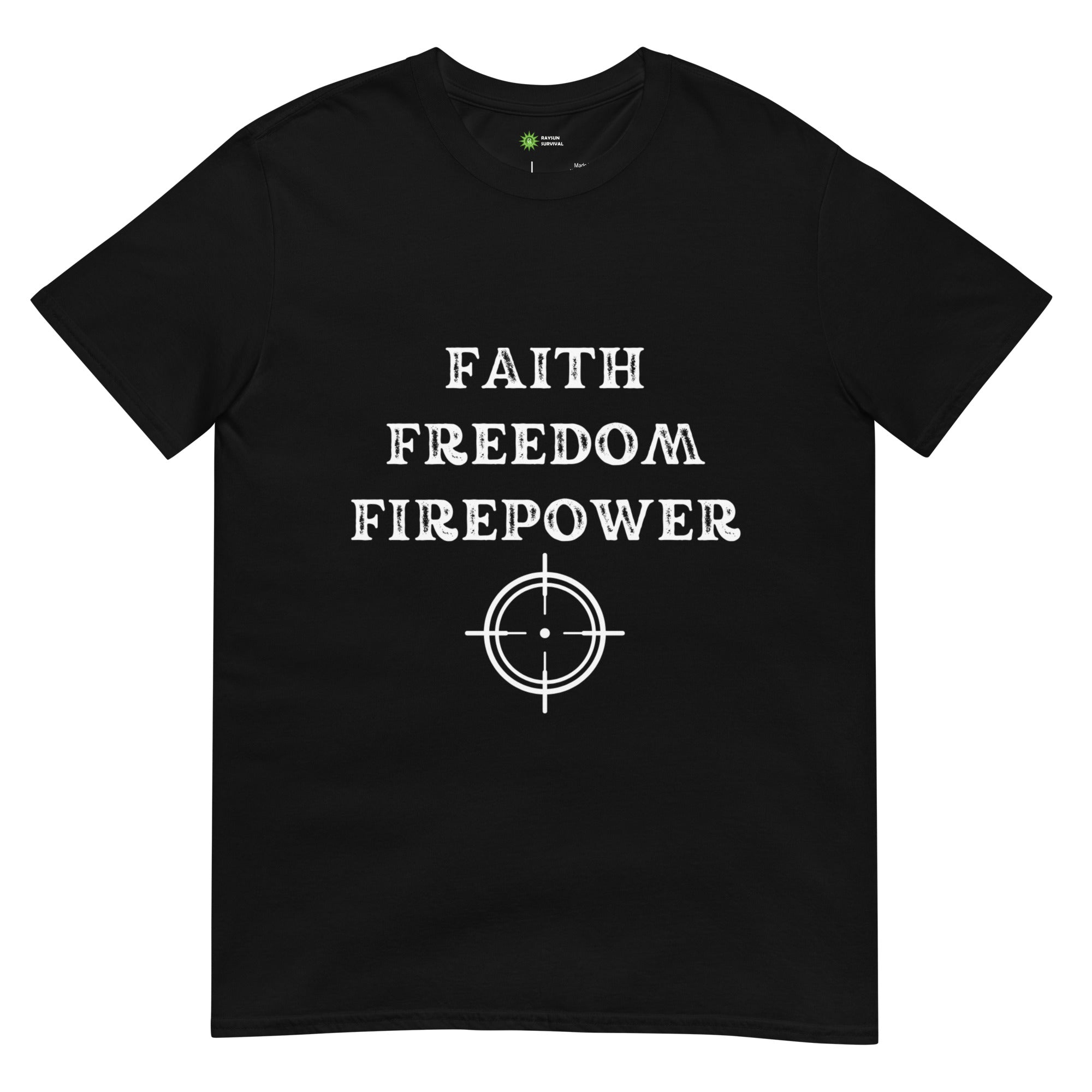 Faith Freedom Firepower Unisex Tee