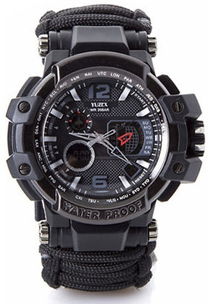 Outdoor Survival Watch Waterproof 7 in 1